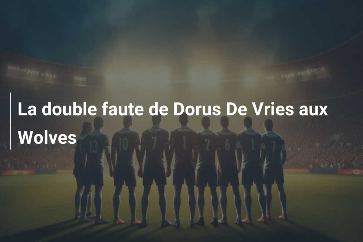 La double faute de Dorus De Vries aux Wolves