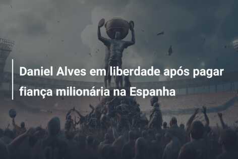 Daniel Alves em liberdade após pagar fiança milionária na Espanha