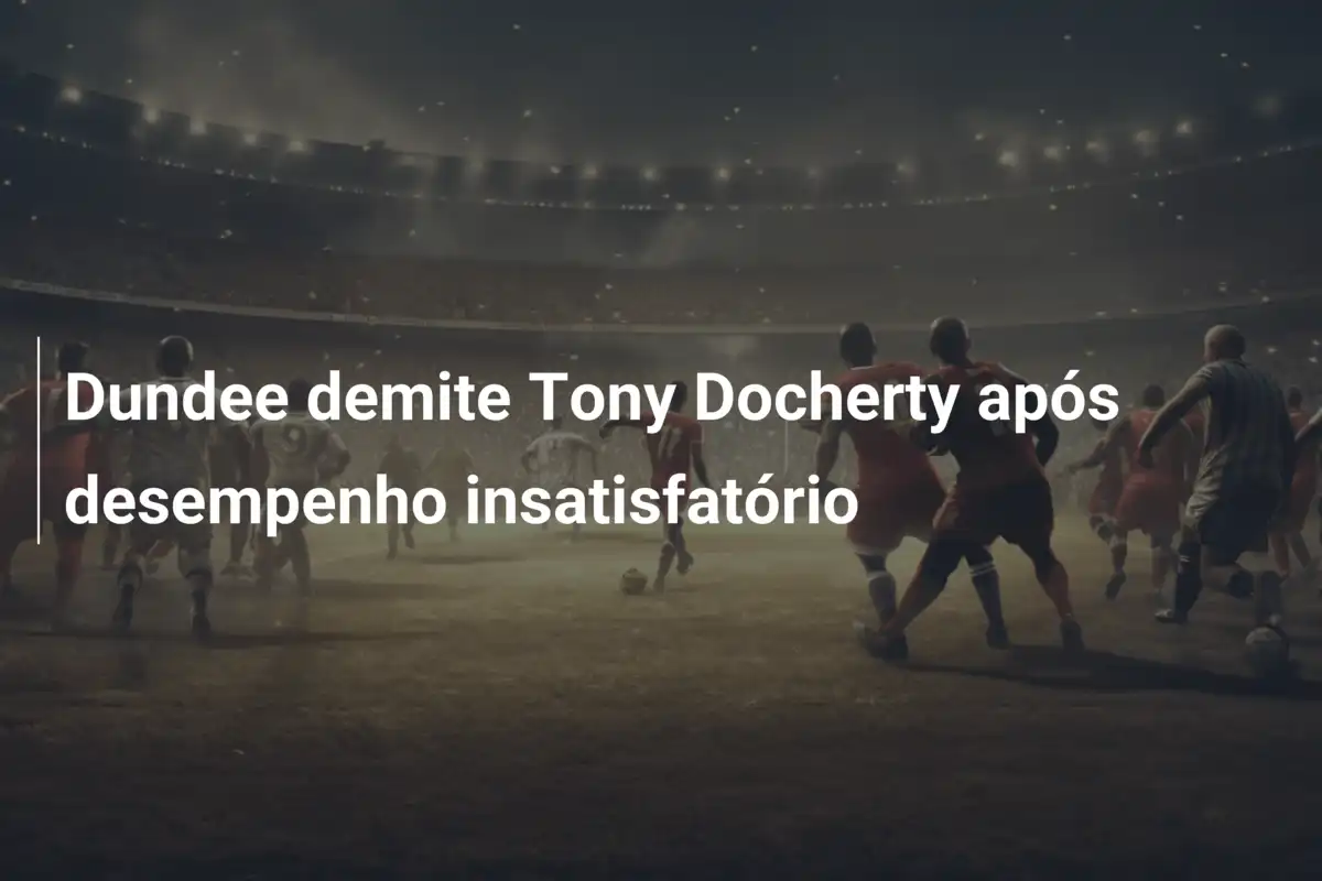 Dundee demite Tony Docherty após desempenho insatisfatório