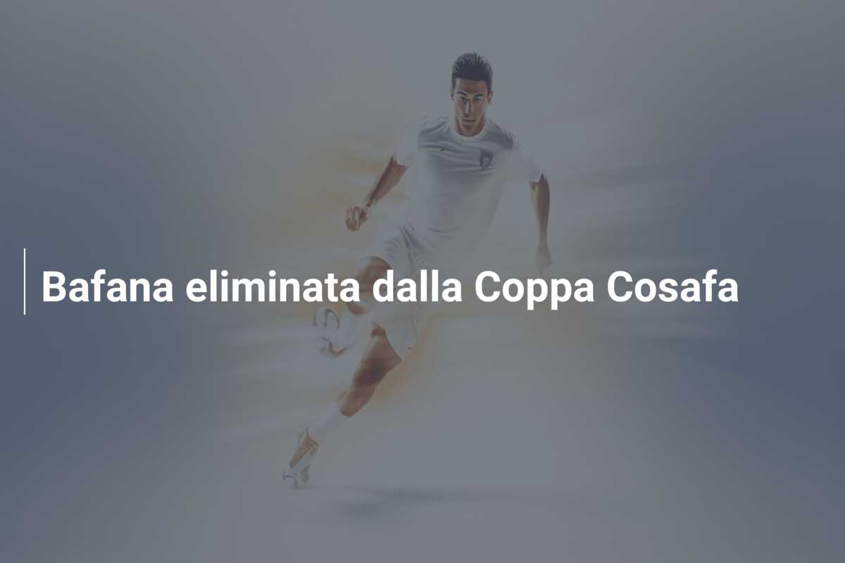 Bafana eliminata dalla Coppa Cosafa