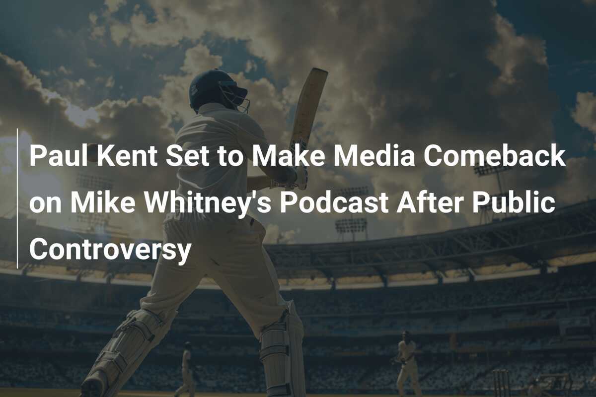 Paul Kent Staat Op Het Punt Om Terug Te Keren Naar De Media Op De Podcast Van Mike Whitney Na