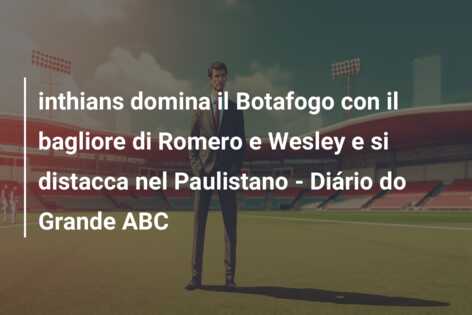 inthians domina il Botafogo con il bagliore di Romero e Wesley e si distacca nel Paulistano – Diário do Grande ABC
