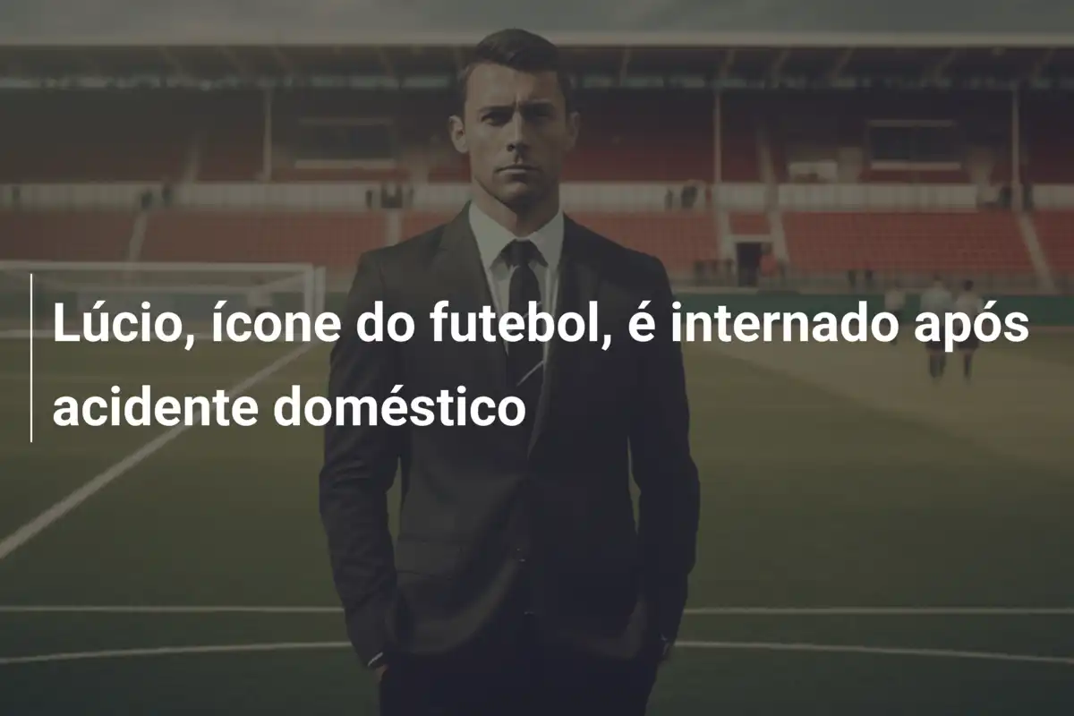 Lúcio, ícone do futebol, é internado após acidente doméstico