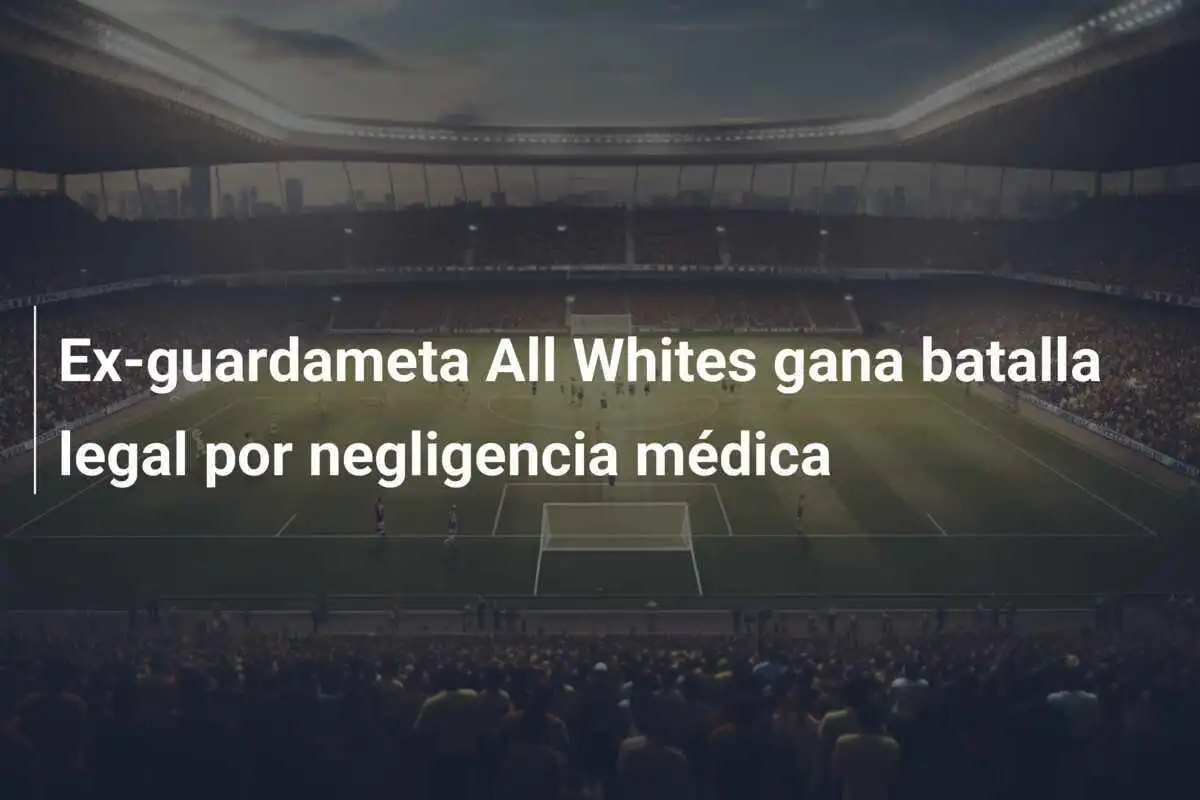 Ex-guardameta All Whites gana batalla legal por negligencia médica