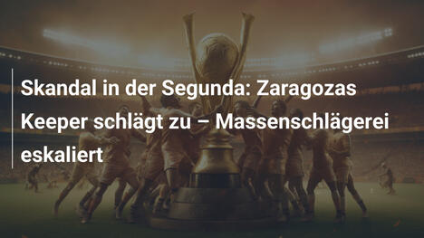 Skandal in der Segunda: Zaragozas Keeper schlägt zu – Massenschlägerei eskaliert