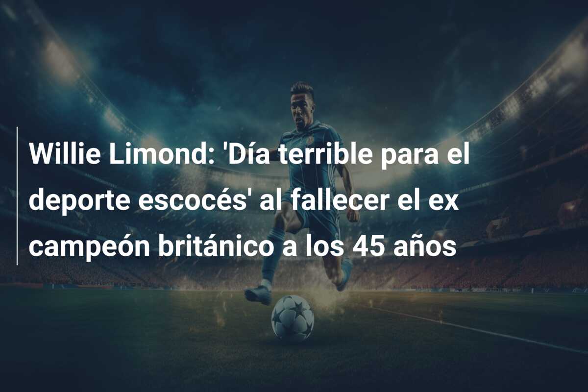 Willie Limond: ‘Día terrible para el deporte escocés’ al fallecer el ex campeón británico a los 45 años