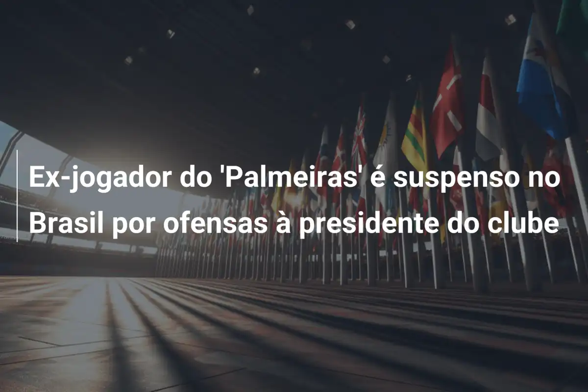Ex-jogador do 'Palmeiras' é suspenso no Brasil por ofensas à presidente do clube