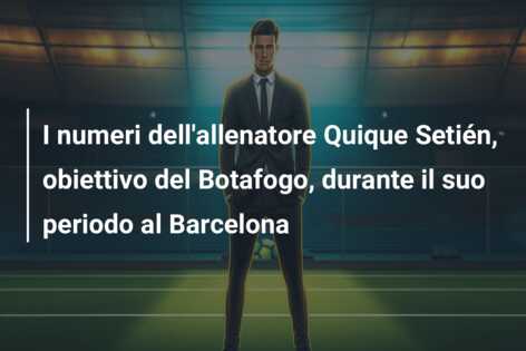 I numeri dell’allenatore Quique Setién, obiettivo del Botafogo, durante il suo periodo al Barcelona