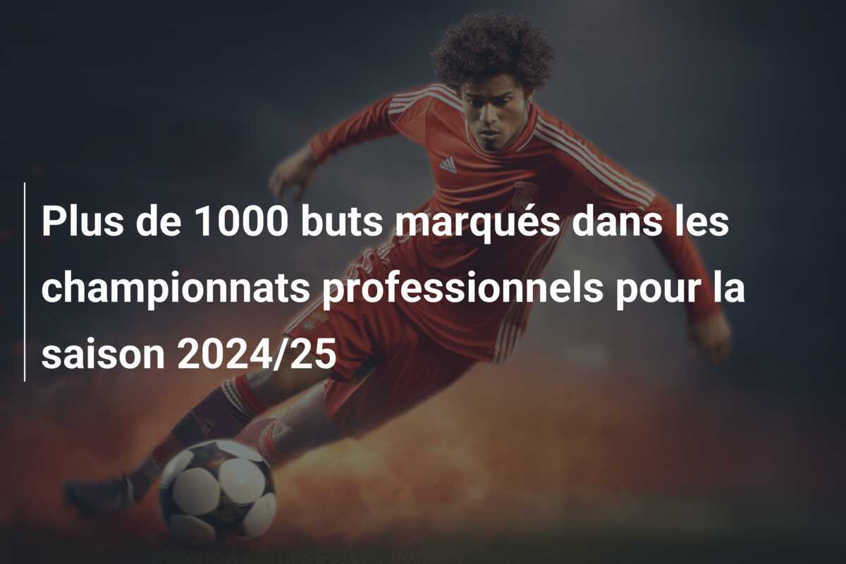 Plus de 1000 buts marqués dans les championnats professionnels pour la saison 2024/25