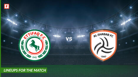 Al Ettifaq FC vs Al Shabab Riyadh: lineups for the match