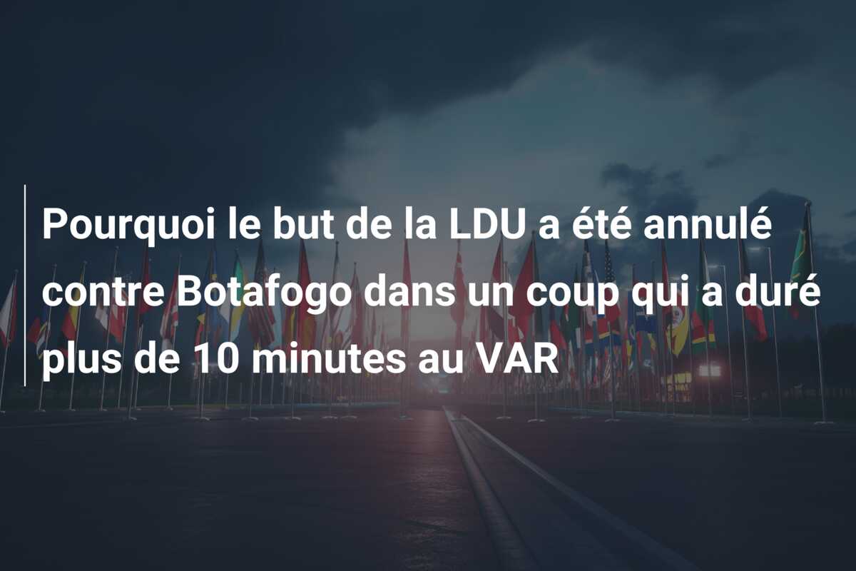 Pourquoi le but de la LDU a été annulé contre Botafogo dans un coup qui a duré plus de 10 minutes au VAR