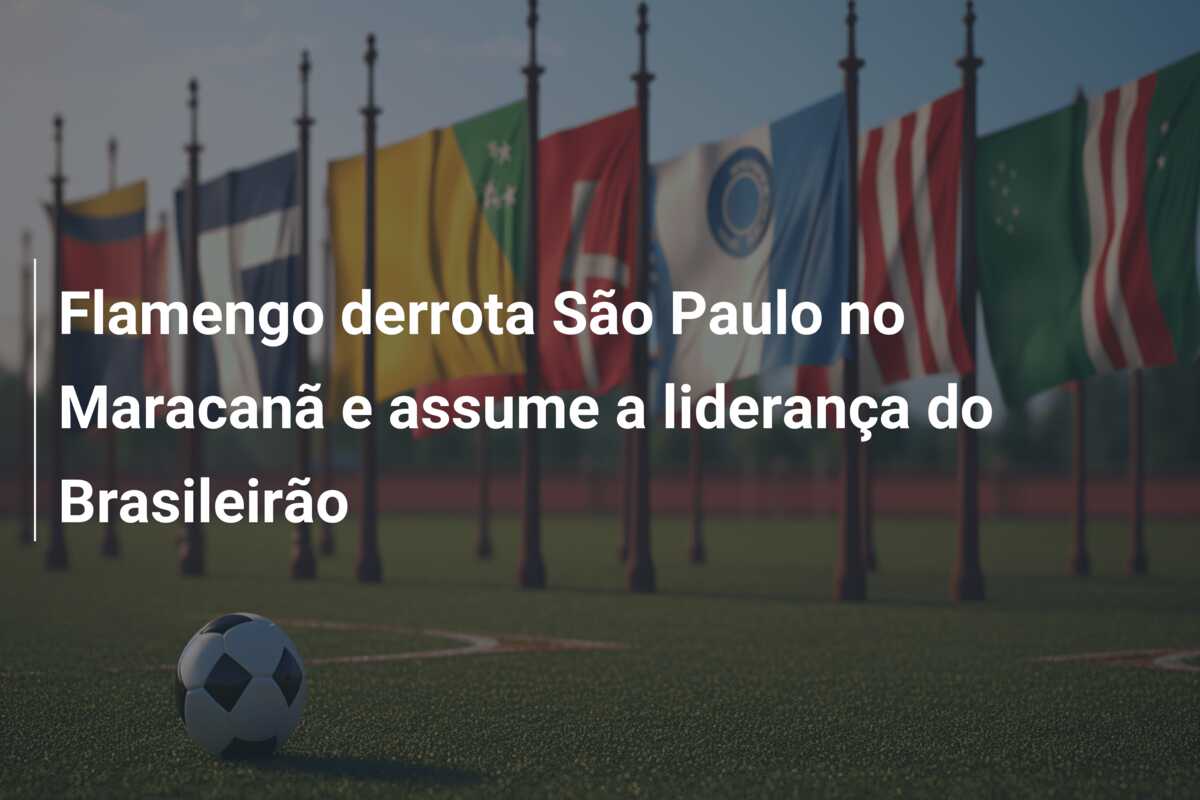 Flamengo derrota São Paulo no Maracanã e assume a liderança do Brasileirão