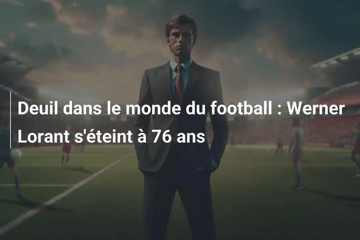 Deuil dans le monde du football : Werner Lorant s'éteint à 76 ans
