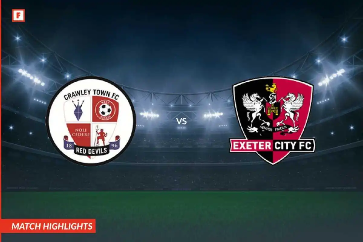 Crawley Town - Exeter City gol e momenti salienti
