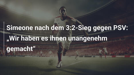 Simeone nach dem 3:2-Sieg gegen PSV: „Wir haben es ihnen unangenehm gemacht“