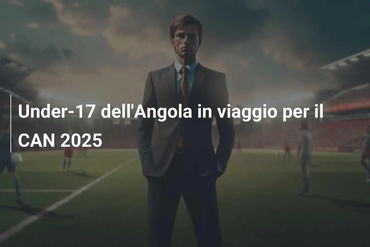 Under-17 dell'Angola in viaggio per il CAN 2025
