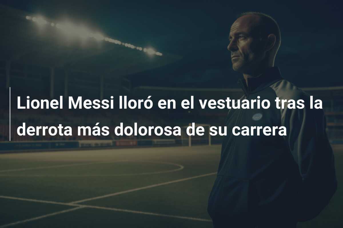 Lionel Messi lloró en el vestuario tras la derrota más dolorosa de su carrera