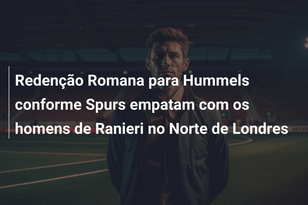 Redenção Romana para Hummels conforme Spurs empatam com os homens de Ranieri no Norte de Londres