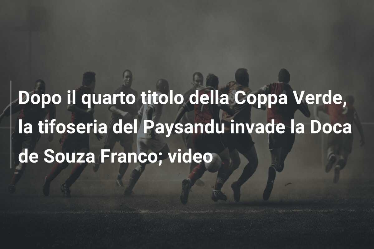 Dopo il quarto titolo della Coppa Verde, la tifoseria del Paysandu invade la Doca de Souza Franco; video