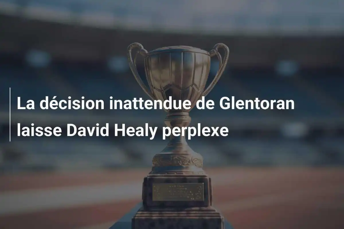 La décision inattendue de Glentoran laisse David Healy perplexe
