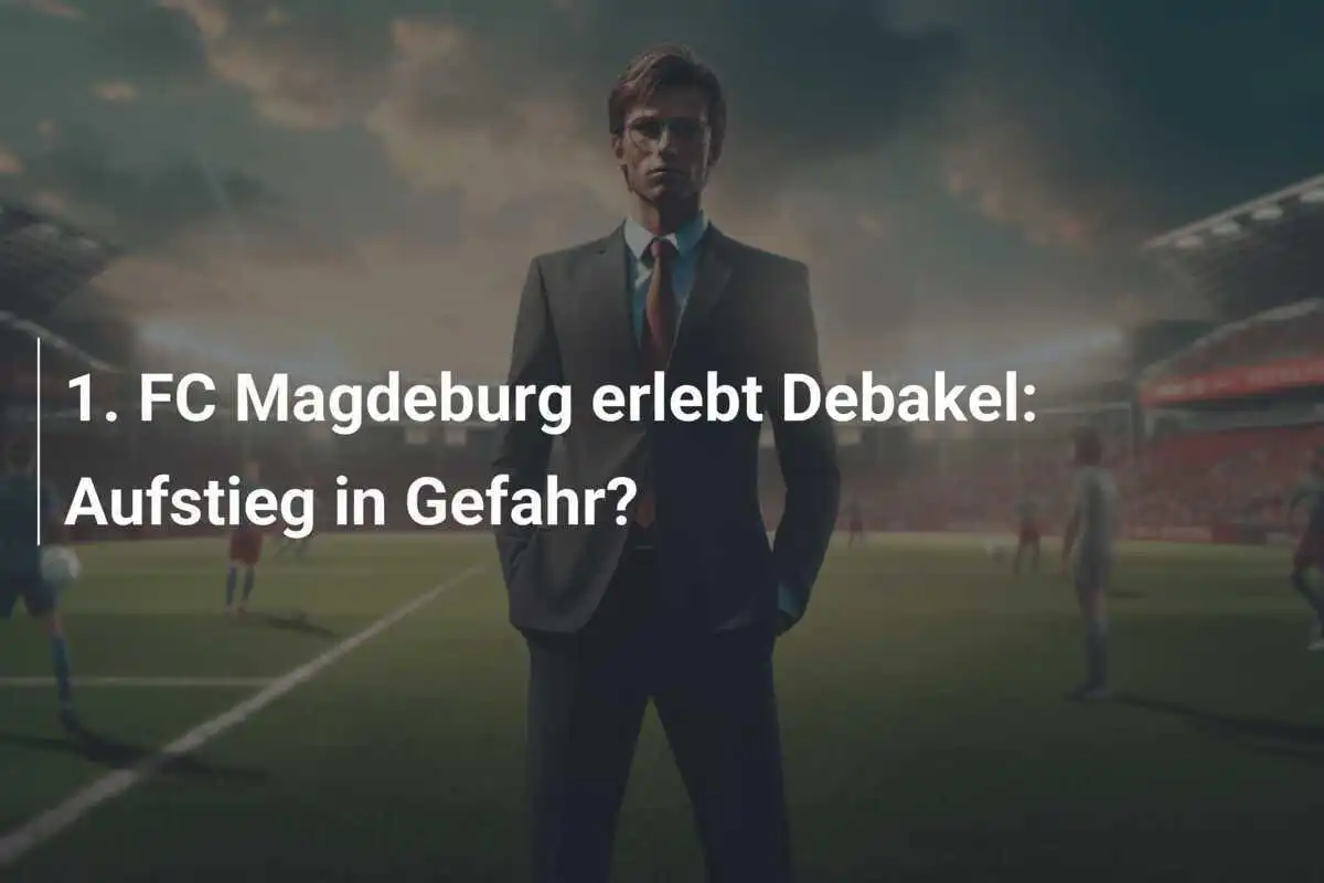 1. FC Magdeburg erlebt Debakel: Aufstieg in Gefahr?