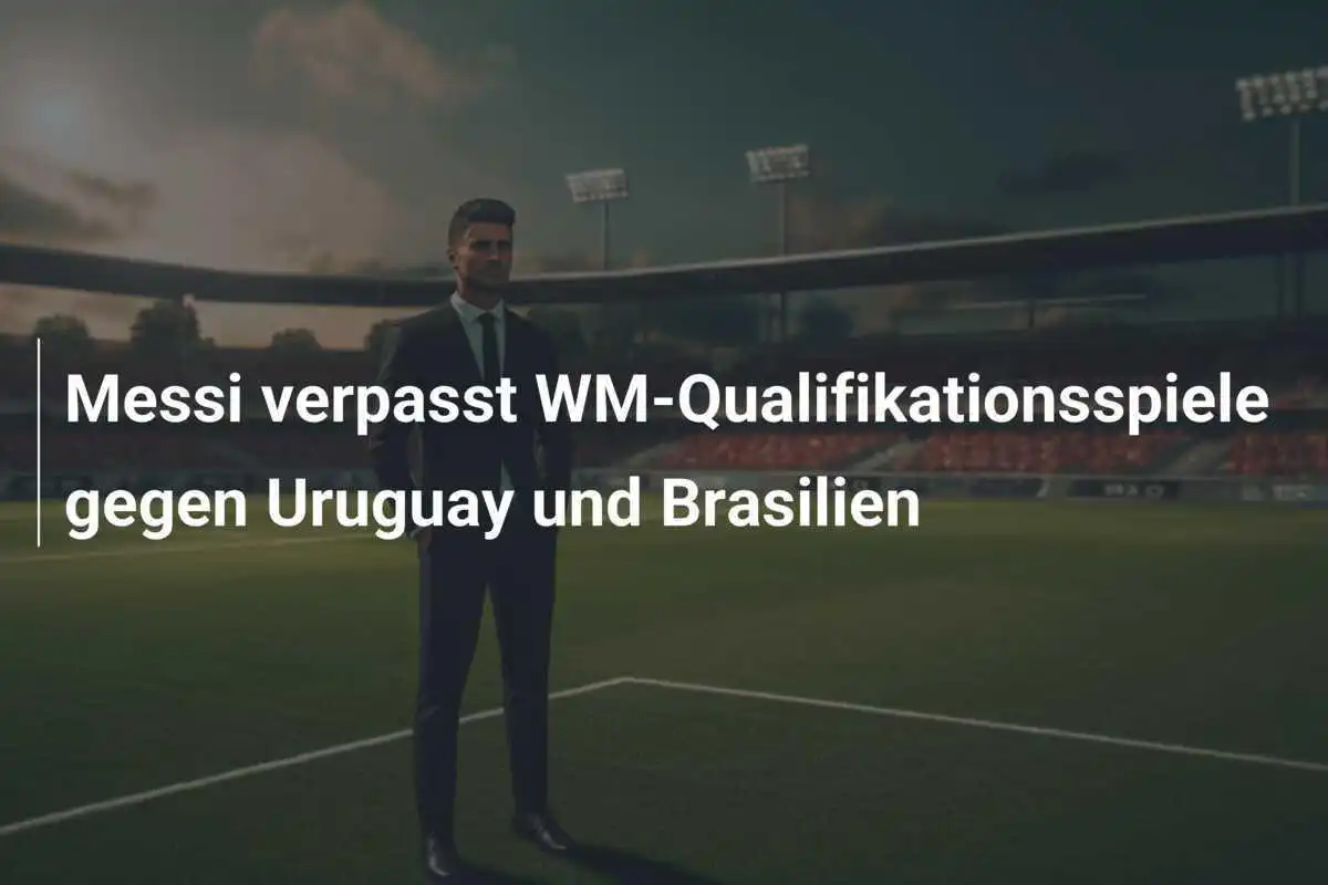 Messi verpasst WM-Qualifikationsspiele gegen Uruguay und Brasilien