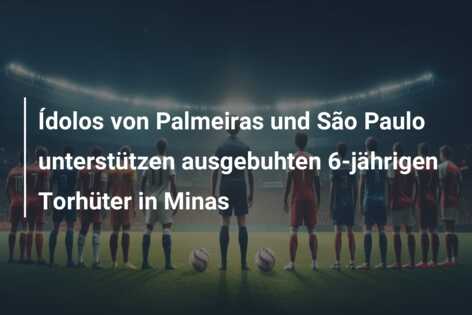 Ídolos von Palmeiras und São Paulo unterstützen ausgebuhten 6-jährigen Torhüter in Minas