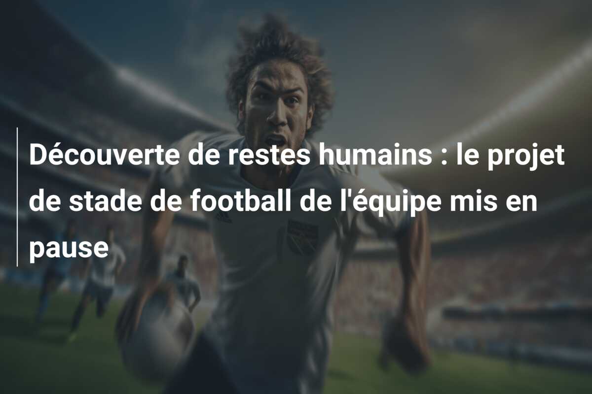 Découverte de restes humains : le projet de stade de football de l’équipe mis en pause