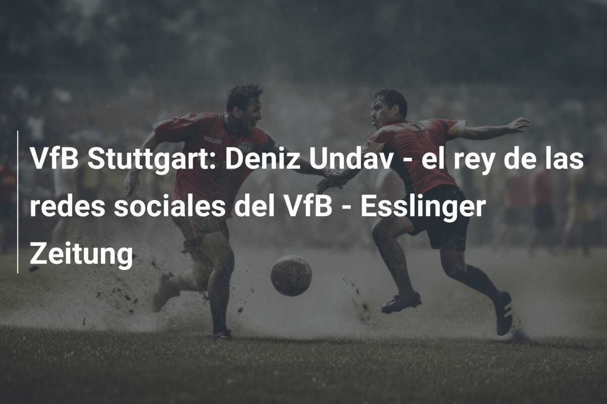 VfB Stuttgart: Deniz Undav - el rey de las redes sociales del VfB - Esslinger Zeitung