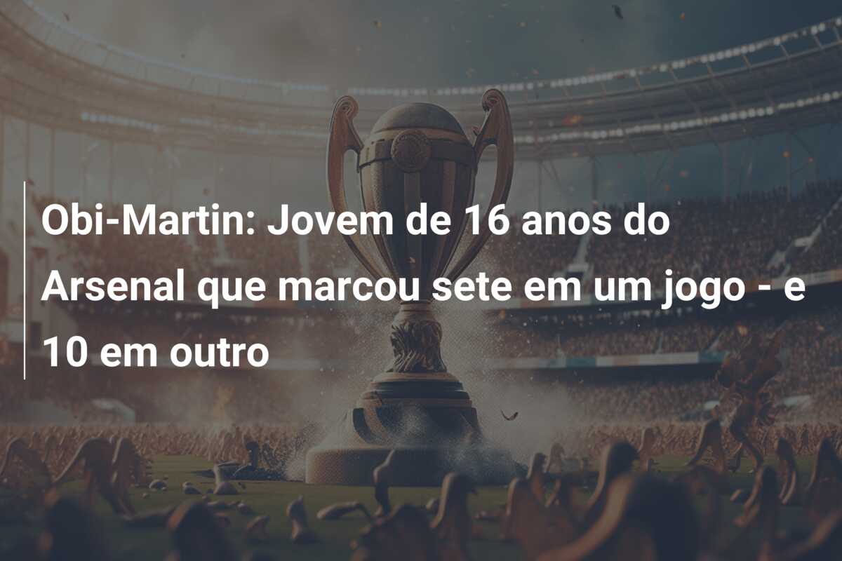 Obi-Martin: Jovem de 16 anos do Arsenal que marcou sete em um jogo – e 10 em outro