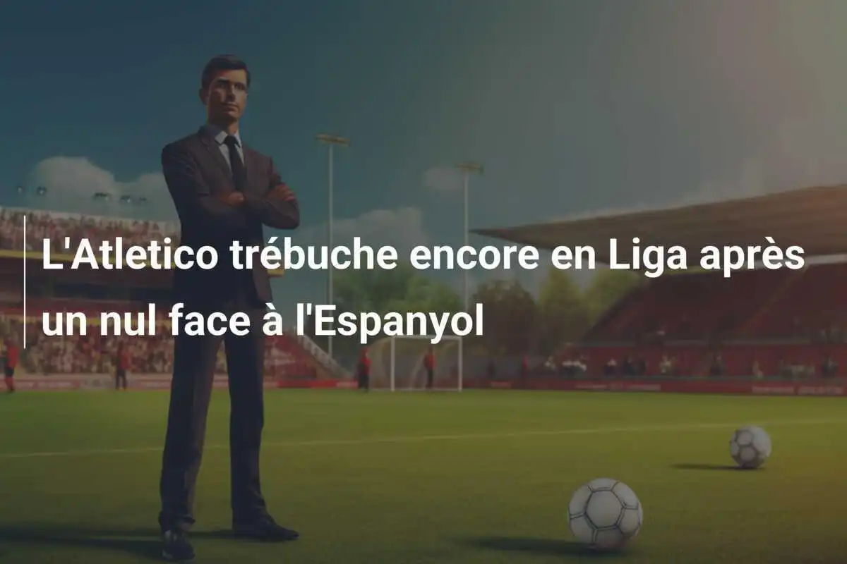 L'Atletico trébuche encore en Liga après un nul face à l'Espanyol