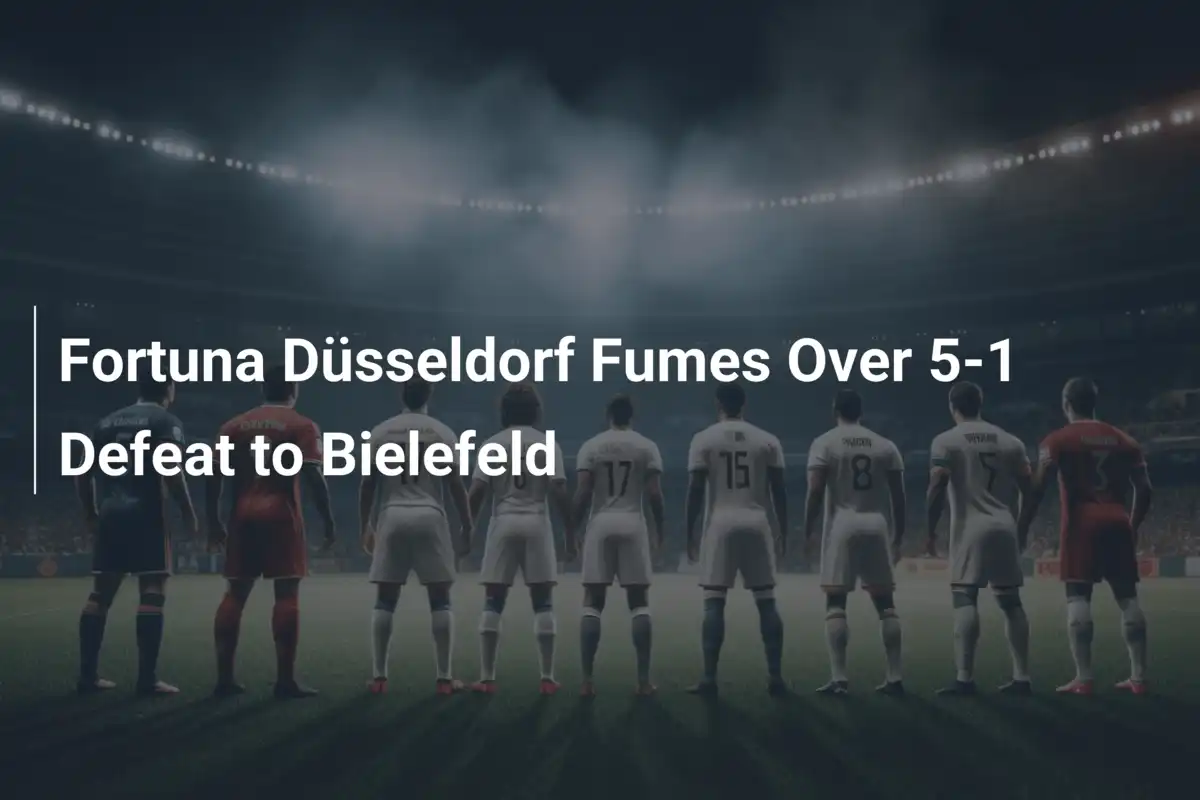 Fortuna Düsseldorf Estalla de Furia tras Humillante 5-1 ante Bielefeld