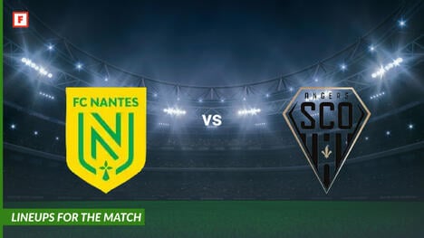 Nantes vs Angers SCO: lineups for the match