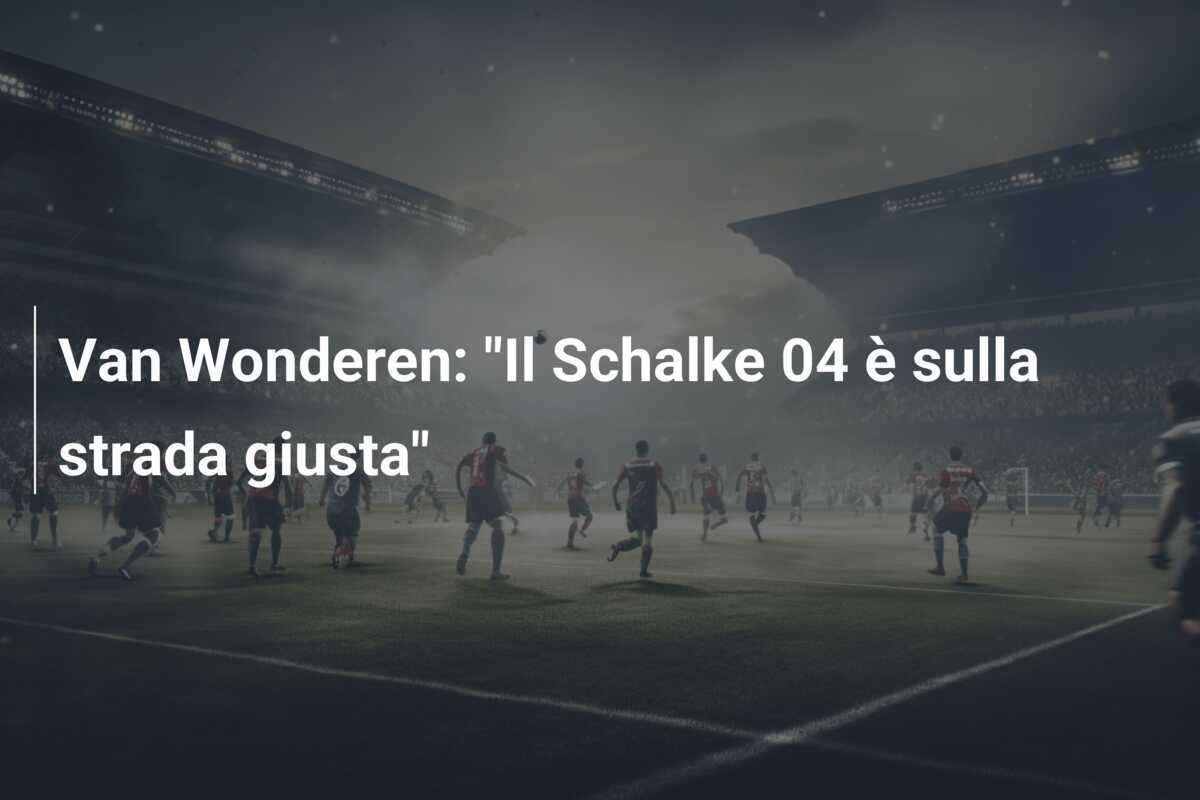 Van Wonderen: "Il Schalke 04 è sulla strada giusta"