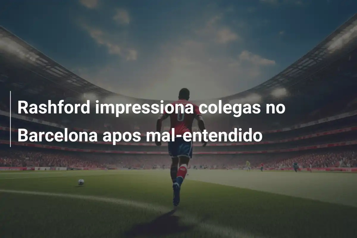 Rashford impressiona colegas no Barcelona apos mal-entendido
