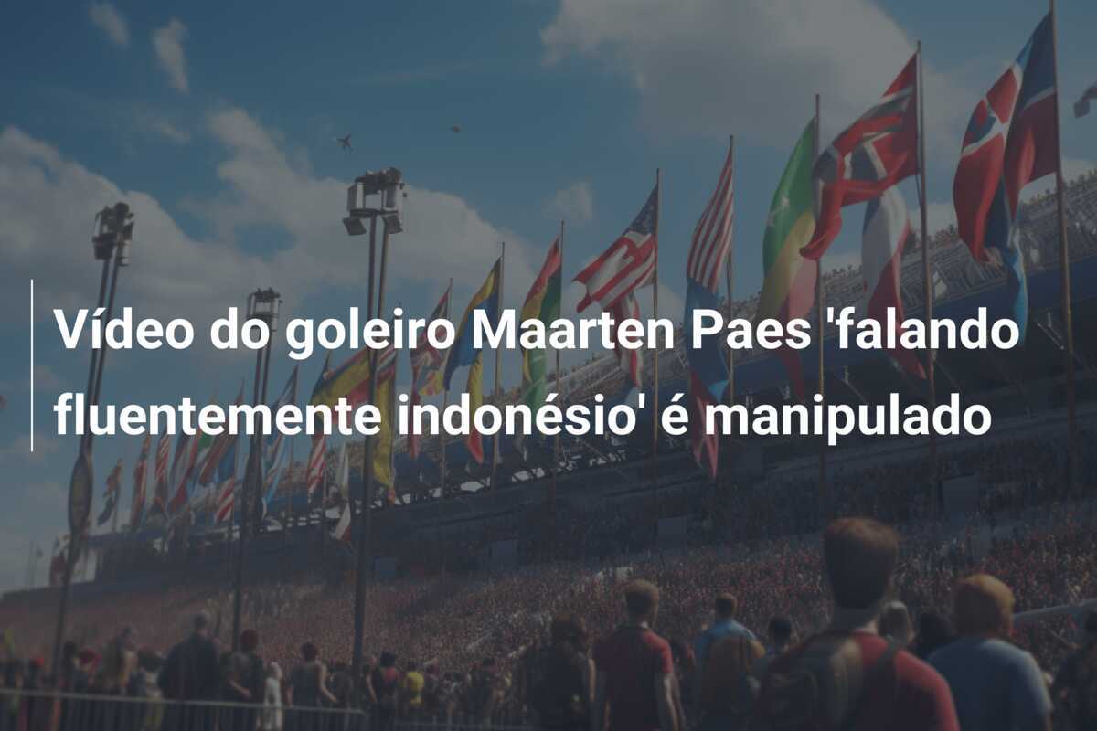 Vídeo do goleiro Maarten Paes 'falando fluentemente indonésio' é manipulado