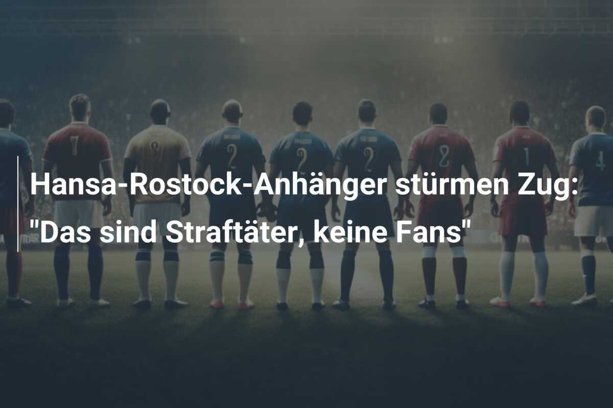 Hansa-Rostock-Anhänger stürmen Zug: "Das sind Straftäter, keine Fans"