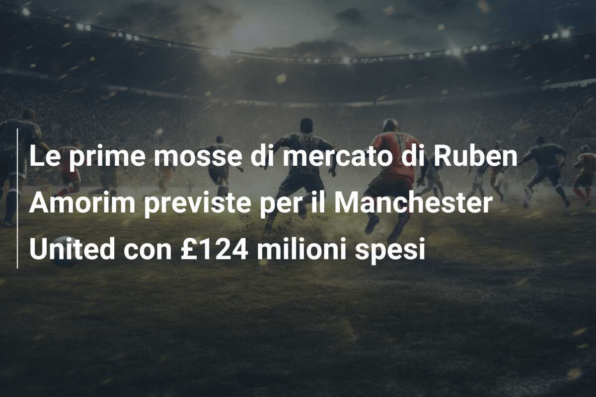 Le prime mosse di mercato di Ruben Amorim previste per il Manchester United con £124 milioni spesi