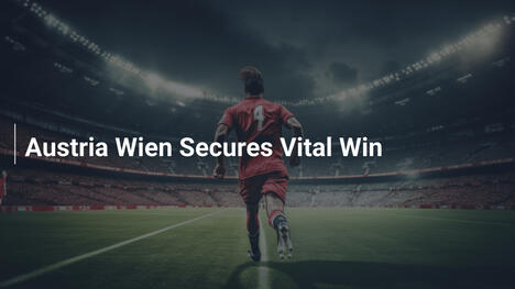 Austria Wien Conquista Vitória Essencial