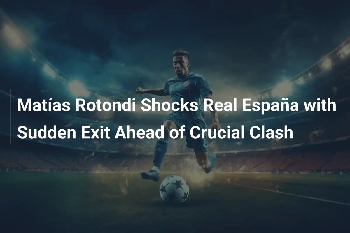 Matías Rotondi Sacude a Real España con una Salida Inesperada en Momento Crítico