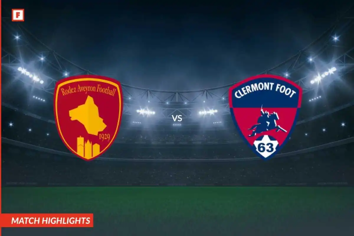 Rodez Aveyron Football - Clermont Foot tore und höhepunkte