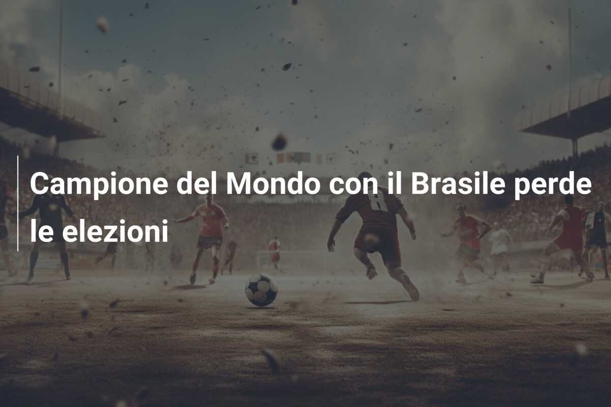 Campione del Mondo con il Brasile perde le elezioni