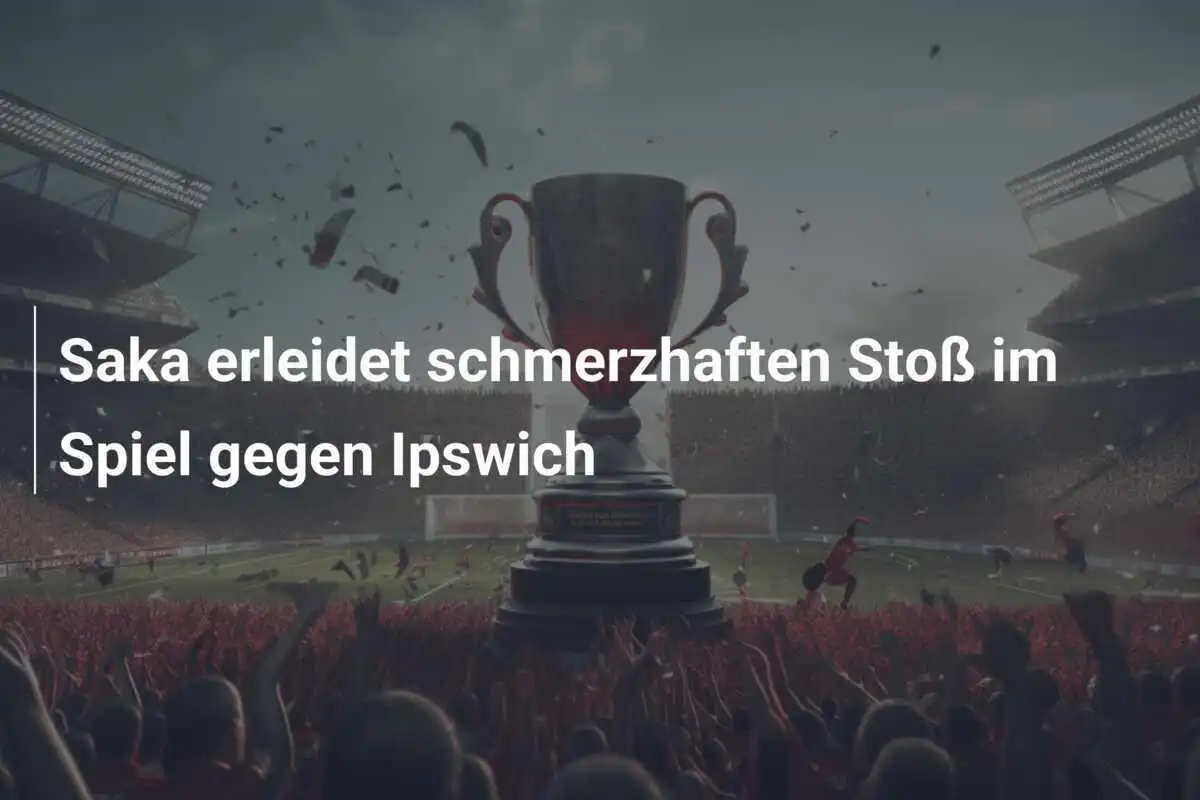 Saka erleidet schmerzhaften Stoß im Spiel gegen Ipswich