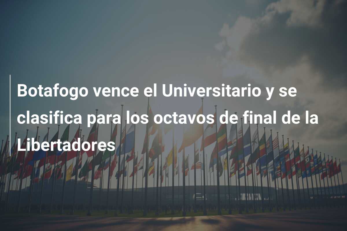Botafogo vence el Universitario y se clasifica para los octavos de final de la Libertadores