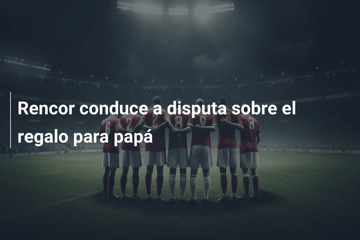 Rencor conduce a disputa sobre el regalo para papá