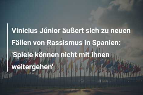 Vinicius Júnior äußert sich zu neuen Fällen von Rassismus in Spanien: ‘Spiele können nicht mit ihnen weitergehen’