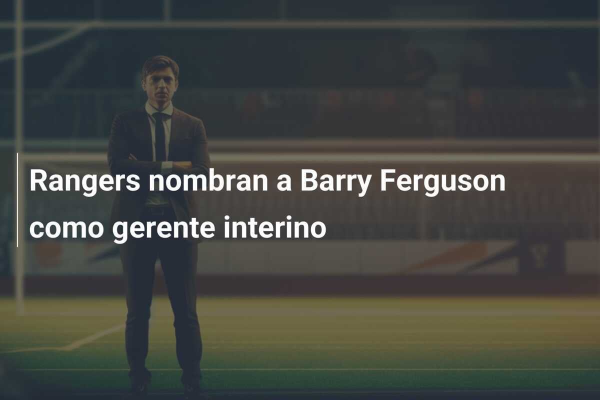 Rangers nombran a Barry Ferguson como gerente interino