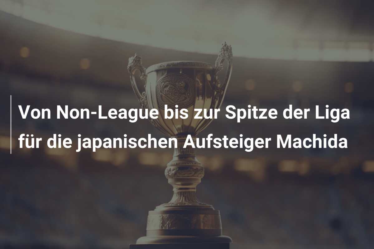 Von Non-League bis zur Spitze der Liga für die japanischen Aufsteiger Machida