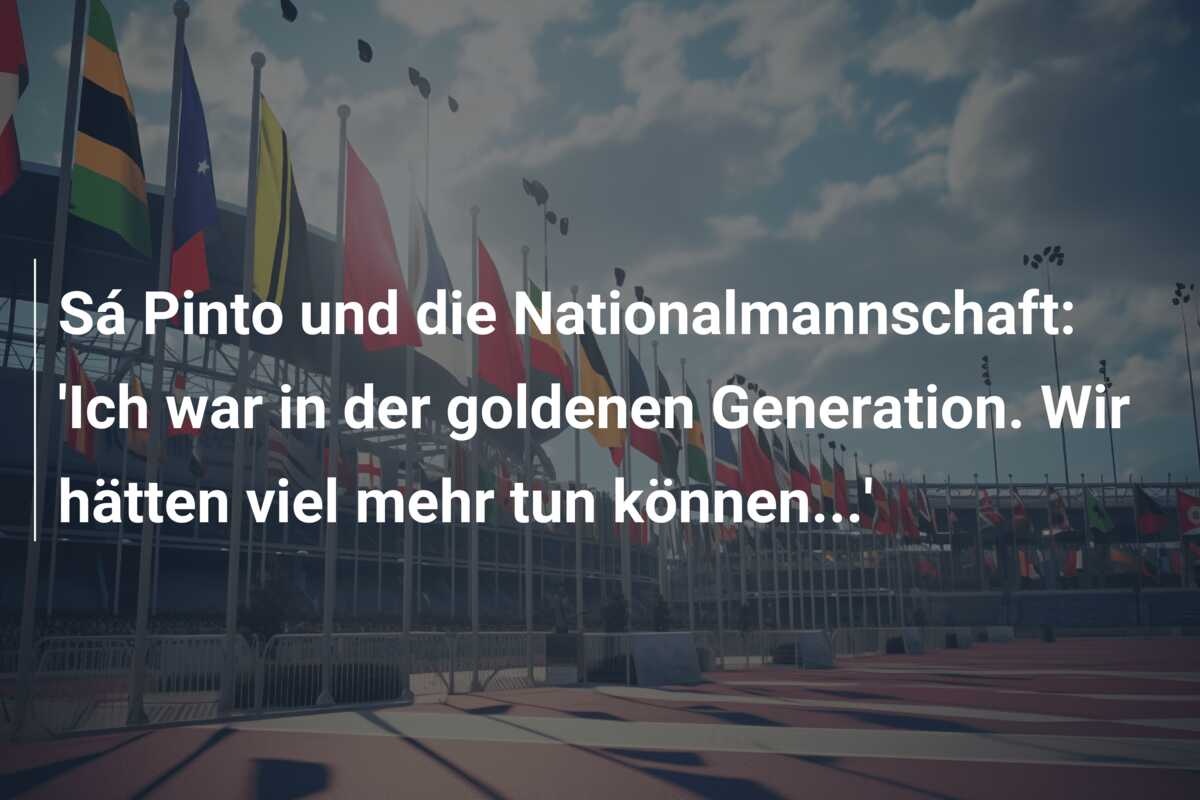 Sá Pinto und die Nationalmannschaft: ‘Ich war in der goldenen Generation. Wir hätten viel mehr tun können…’
