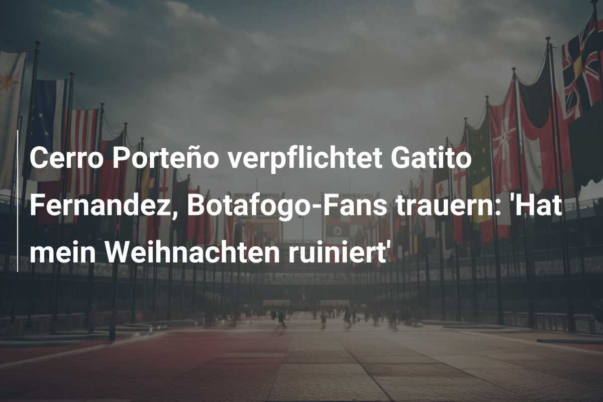 Cerro Porteño verpflichtet Gatito Fernandez, Botafogo-Fans trauern: 'Hat mein Weihnachten ruiniert'